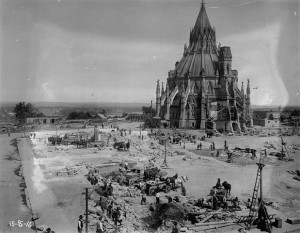 Bibliothèque du parlement reconstruction